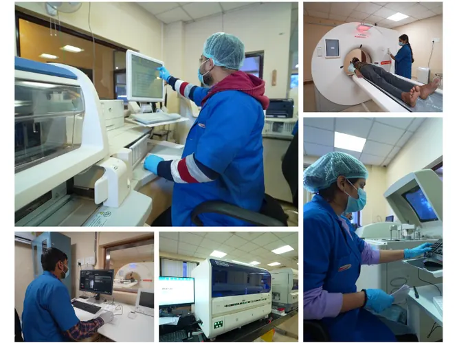 Inside Chandan Healthcare's laboratory and imaging centre