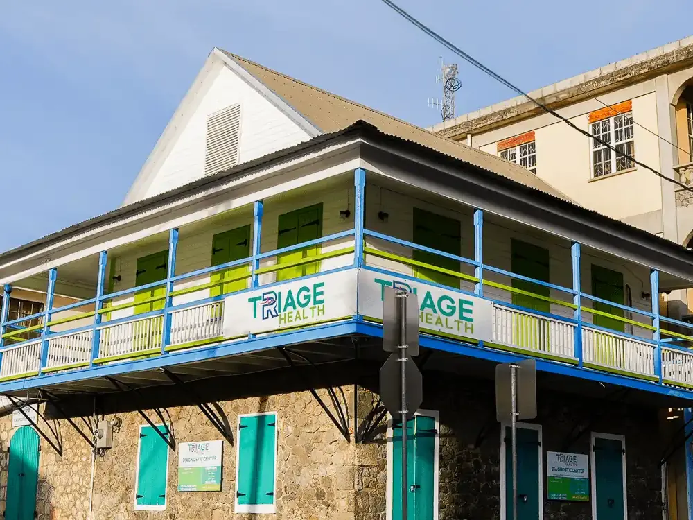 The Triage Health diagnostic centre on Great George Street, Roseau